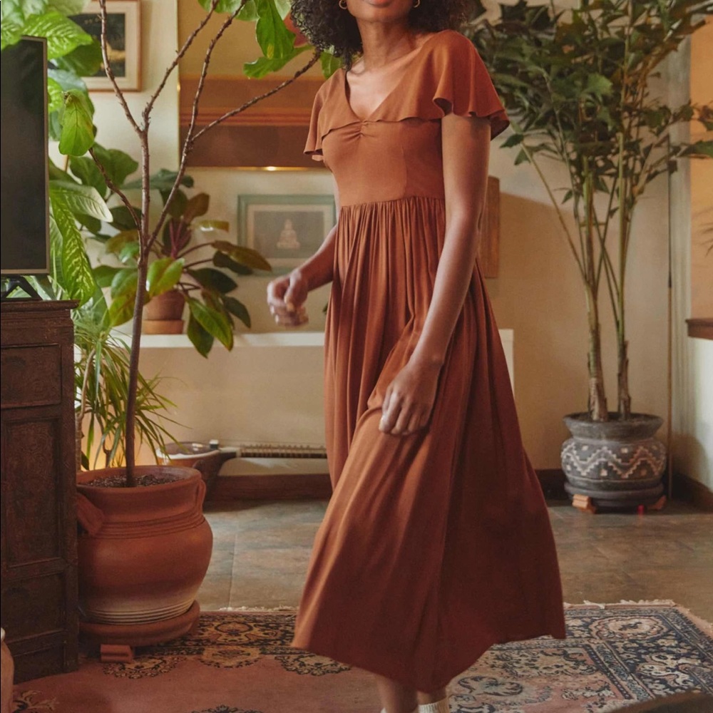 NWT Christy Dawn Monarch Dress in Rust